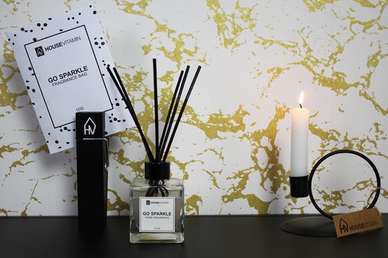 Geurstokjes Black Diffusers 120 ml. Go Sparkle - Afbeelding 4