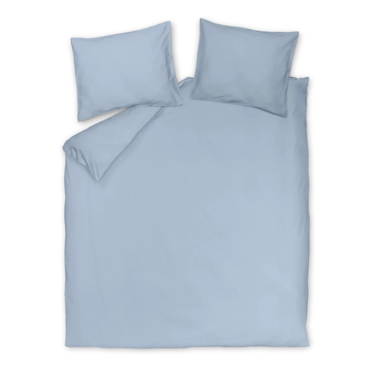 WASHED COTTON dekbedovertrekset | powder blue - Afbeelding 4