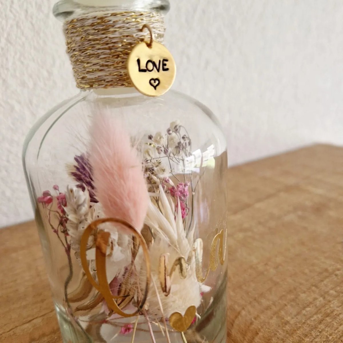 Droogbloemen fles moederdag - Afbeelding 5