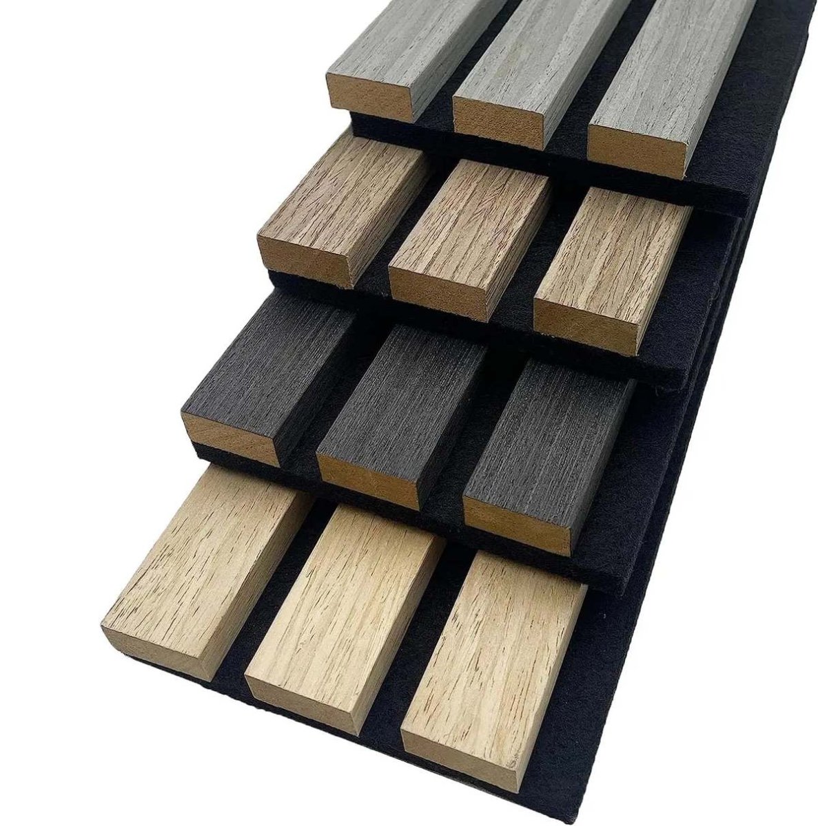 FREJA Akoustische panelen 200x60x2,2cm. Black Oak – We kunnen het ook op maat maken - Afbeelding 4