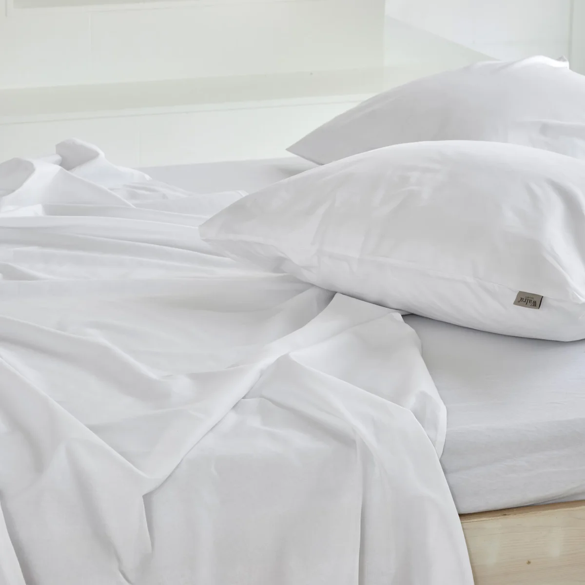 Onderlaken Crispy Cotton Wit - Afbeelding 5