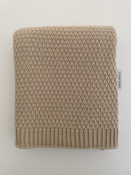 Wiegdeken van bamboe deep beige