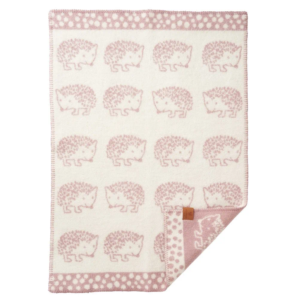 Wiegdeken roze, wol, Hedgehog - Afbeelding 2